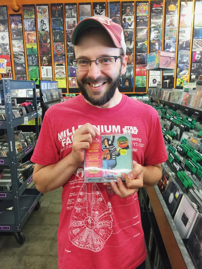 He was pretty jazzed up when he finally found his beloved Selda CD.